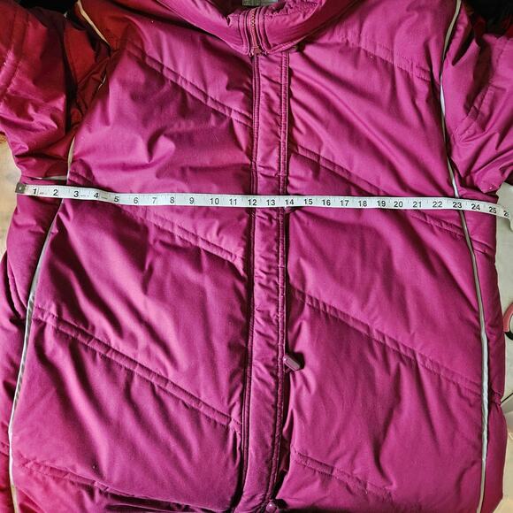 Lane Bryant Berry Full Length Long Down Puffer Coat Jacket sz. 18/20 - Picture 4 of 5